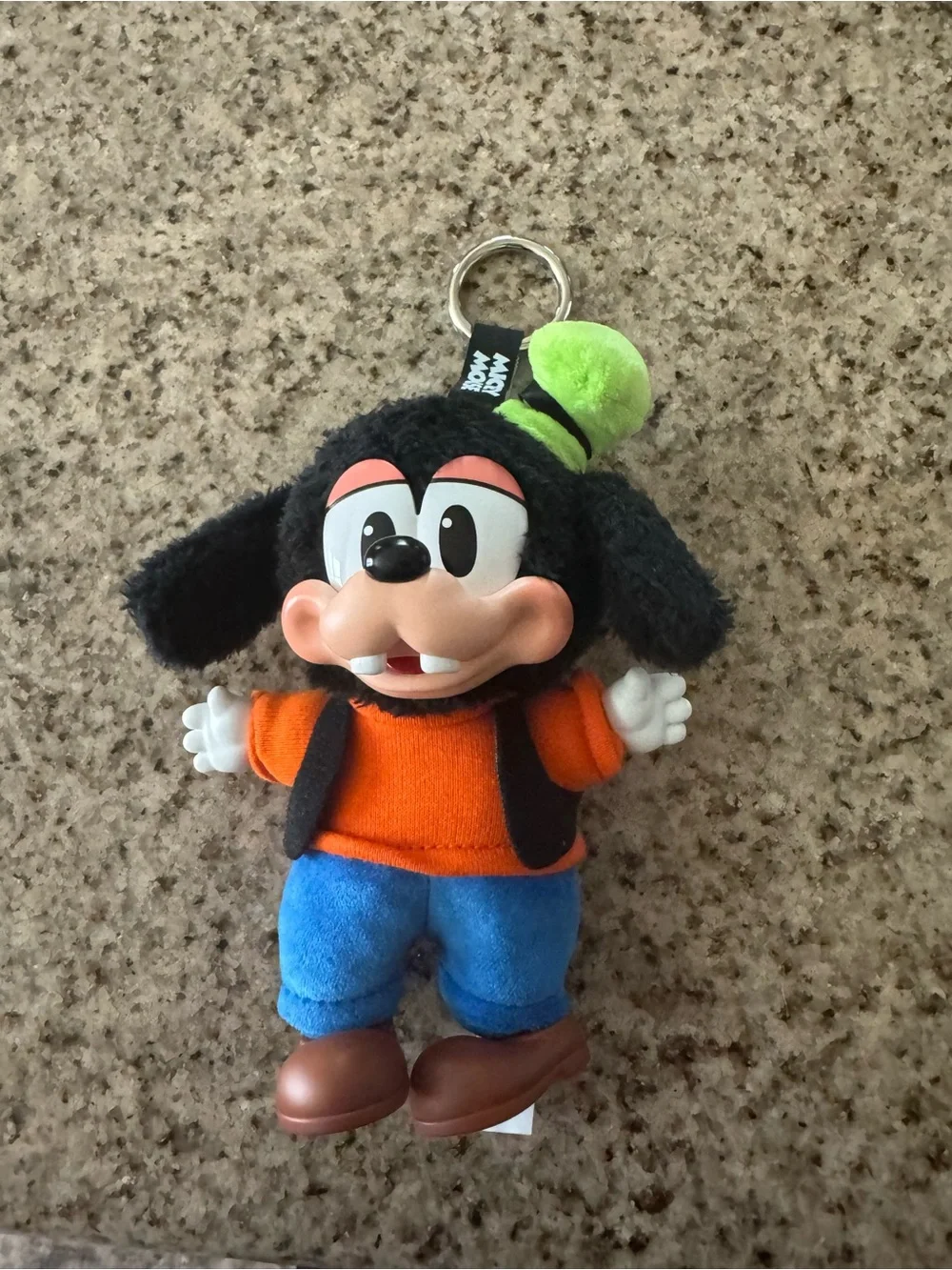 Disney Goofy Plush Keychain - Black & Orange Outfit